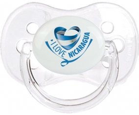 I Love Nicaragua Tétine Cerise Transparent classique