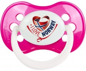 I Love Norway Sucete Anatomique Rose foncé classique