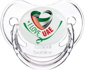 I Love UAE Sucete Physiologique Transparent classique