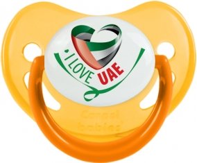 I Love UAE Sucete Physiologique Jaune phosphorescente
