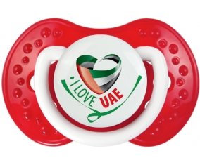 I Love UAE Tétine LOVI Dynamic Blanc-rouge classique