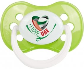 I Love UAE Sucette Anatomique Vert classique