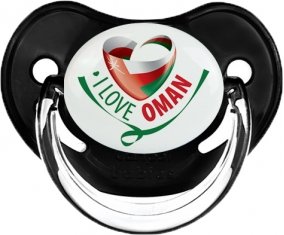I Love Oman Sucette Physiologique Noir classique