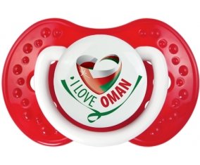 I Love Oman Sucette LOVI Dynamic Blanc-rouge classique