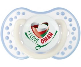 I Love Oman Sucette LOVI Dynamic Blanc-cyan classique