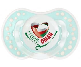 I Love Oman Sucette LOVI Dynamic Retro-turquoise-lagon classique