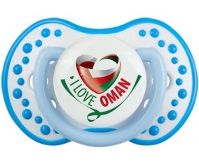 I Love Oman Sucette LOVI Dynamic Blanc-bleu phosphorescente