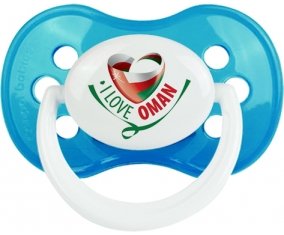 I Love Oman Tétine Anatomique Cyan classique