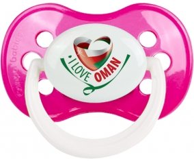 I Love Oman Tétine Anatomique Rose foncé classique