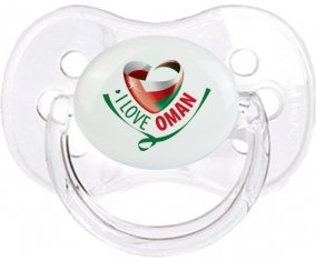 I Love Oman Sucette Cerise Transparent classique