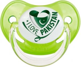 I Love Pakistan Sucette Physiologique Vert classique