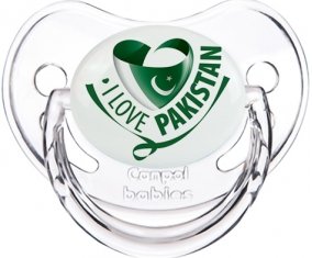 I Love Pakistan Sucette Physiologique Transparent classique