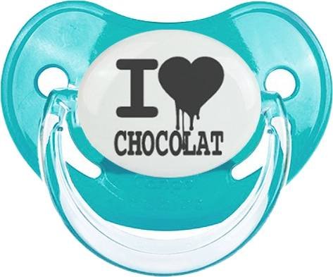 I love chocolat style1 : Sucette Physiologique personnalisée