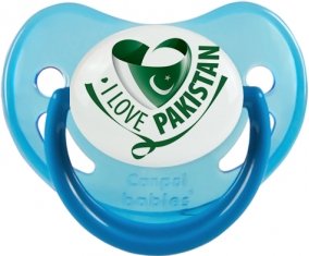 I Love Pakistan Sucette Physiologique Bleue phosphorescente