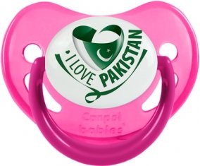 I Love Pakistan Sucette Physiologique Rose phosphorescente