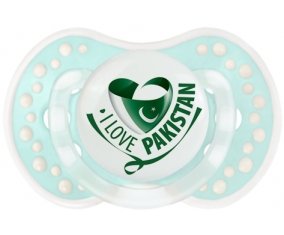 I Love Pakistan Sucette LOVI Dynamic Retro-turquoise-lagon classique