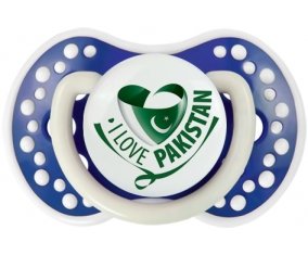 I Love Pakistan Sucette LOVI Dynamic Bleu-marine phosphorescente
