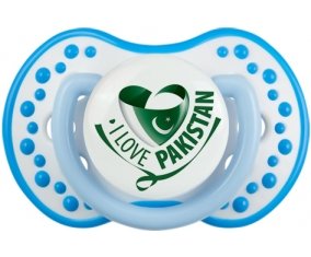 I Love Pakistan Sucette LOVI Dynamic Blanc-bleu phosphorescente