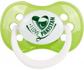 I Love Pakistan Sucette Anatomique Vert classique