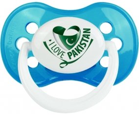 I Love Pakistan Sucette Anatomique Cyan classique