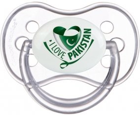 I Love Pakistan Sucette Anatomique Transparente classique