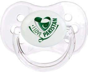 I Love Pakistan Tétine Cerise Transparent classique