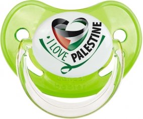 I Love Palestine Tétine Physiologique Vert classique