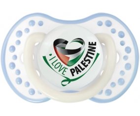 I Love Palestine Sucete LOVI Dynamic Blanc-cyan classique
