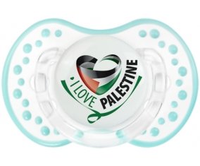 I Love Palestine Sucete LOVI Dynamic Retro-blanc-lagon classique