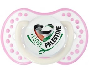 I Love Palestine Sucete LOVI Dynamic Blanc-rose phosphorescente