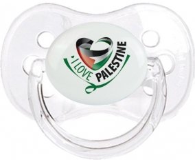 I Love Palestine Sucete Cerise Transparent classique