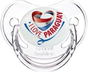 I Love Paraguay Sucete Physiologique Transparent classique