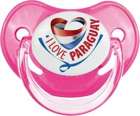 I Love Paraguay Sucete Physiologique Rose classique