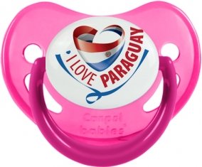 I Love Paraguay Sucete Physiologique Rose phosphorescente