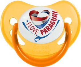I Love Paraguay Sucete Physiologique Jaune phosphorescente