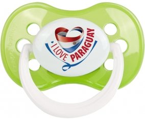 I Love Paraguay Sucette Anatomique Vert classique