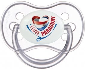 I Love Paraguay Sucette Anatomique Transparente classique