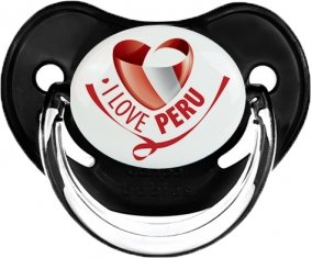 I Love Peru Sucette Physiologique Noir classique