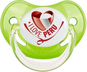 I Love Peru Sucette Physiologique Vert classique