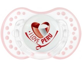 I Love Peru Sucette LOVI Dynamic Retro-blanc-rose-tendre classique