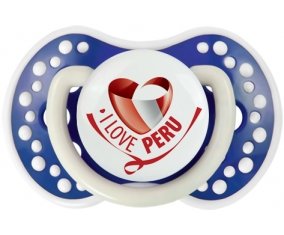 I Love Peru Sucette LOVI Dynamic Bleu-marine phosphorescente