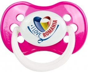 I Love Romania Sucete Anatomique Rose foncé classique