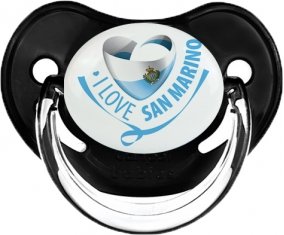I Love San Marino Sucette Physiologique Noir classique