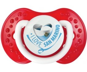 I Love San Marino Sucette LOVI Dynamic Blanc-rouge classique
