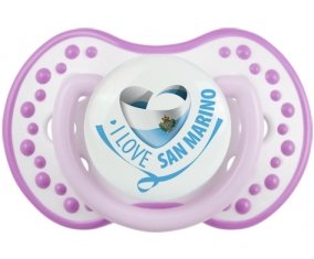 I Love San Marino Sucette LOVI Dynamic Blanc-mauve classique
