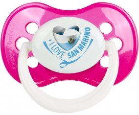 I Love San Marino Tétine Anatomique Rose foncé classique