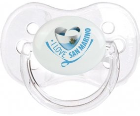 I Love San Marino Sucette Cerise Transparent classique