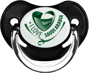 I Love Saudi Arabia Sucette Physiologique Noir classique
