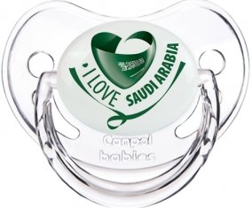 I Love Saudi Arabia Sucette Physiologique Transparent classique