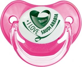 I Love Saudi Arabia Sucette Physiologique Rose classique